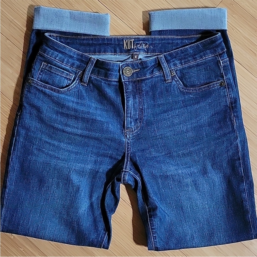 Kut from the Kloth crop jeans,
AMY CROP STRAIGHT LEG, 8